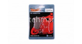 Колодки тормозные (диск) Yamaha JOG SA12 (красные)